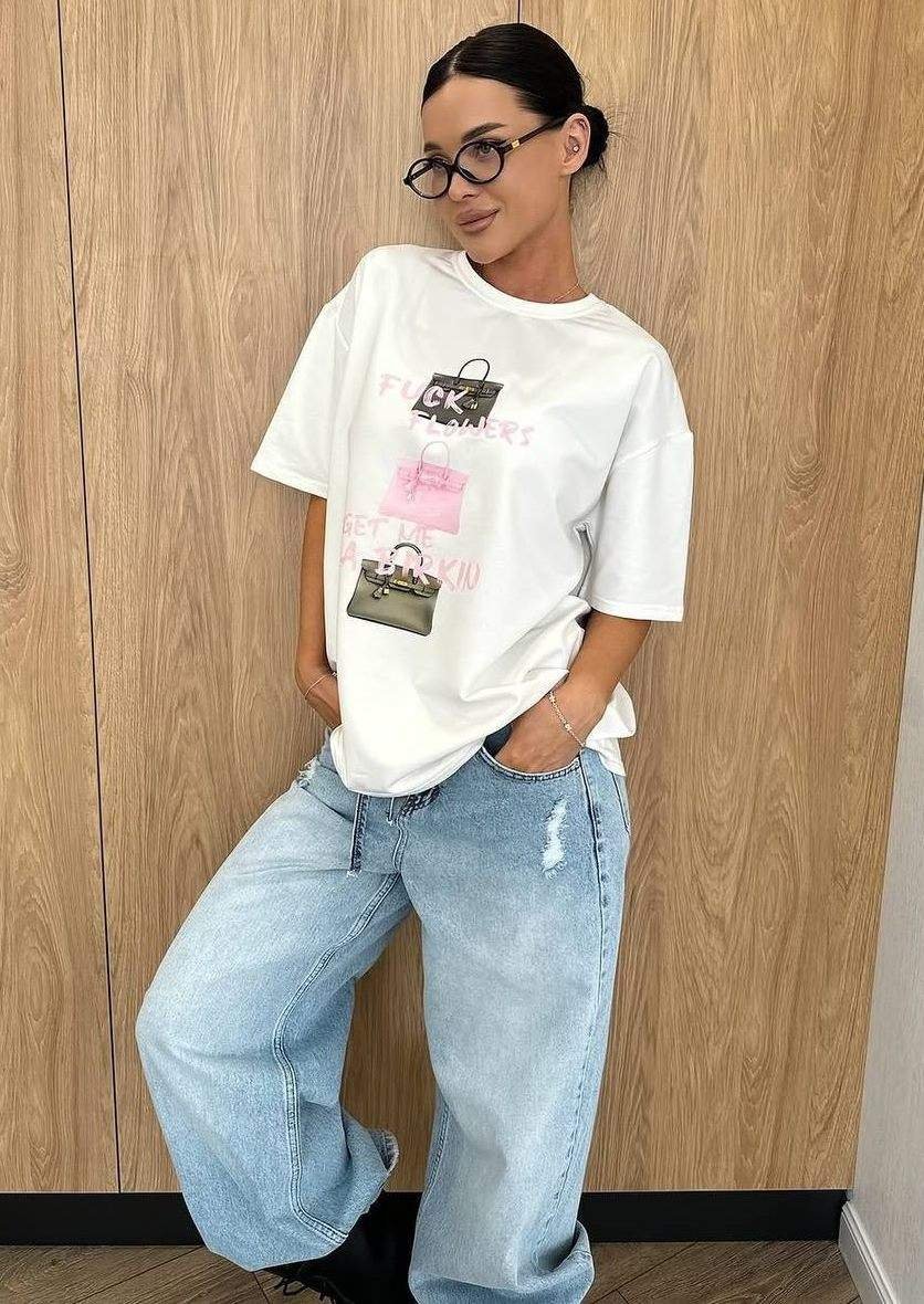 Футболка oversize з накатом