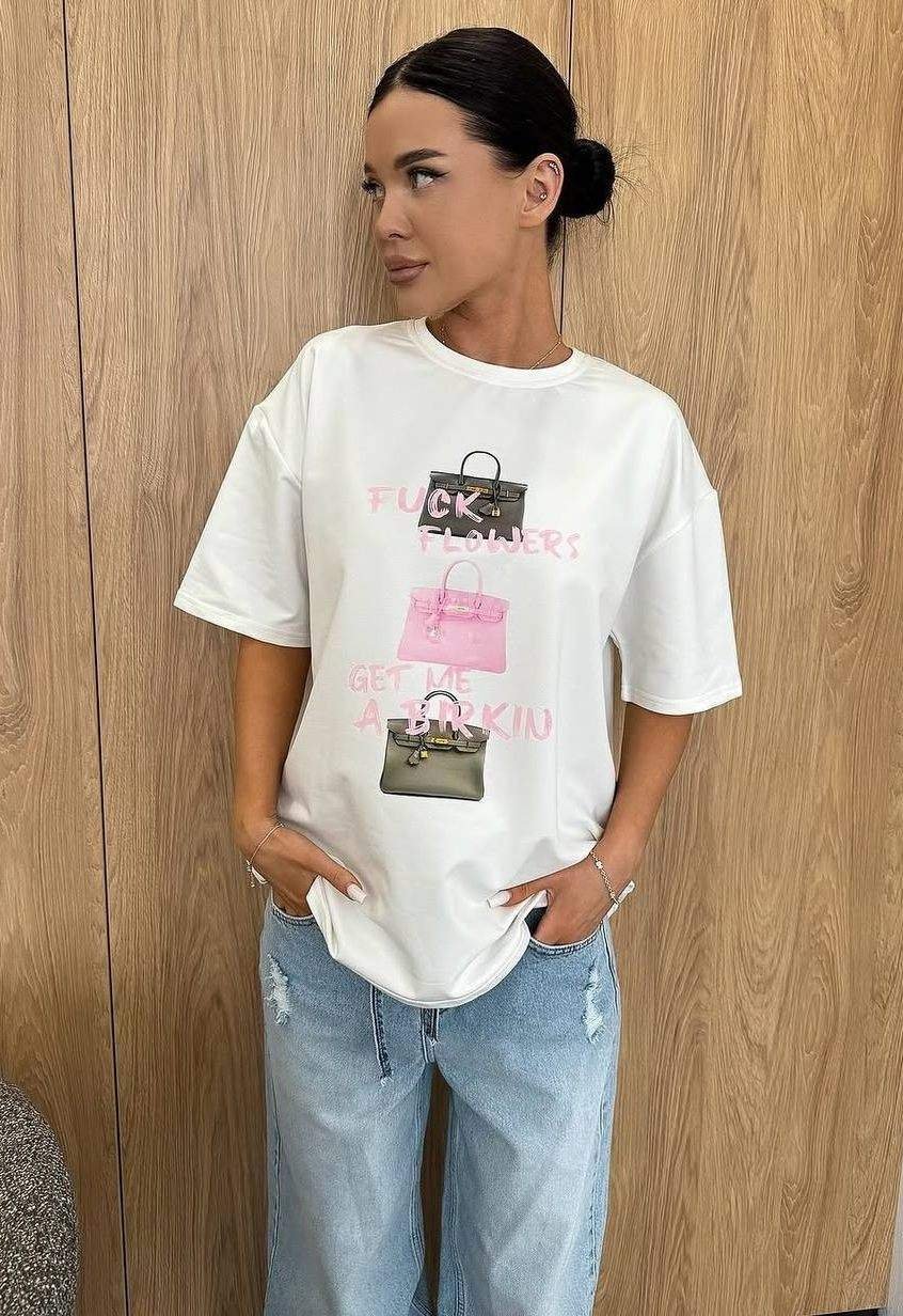 Футболка oversize з накатом