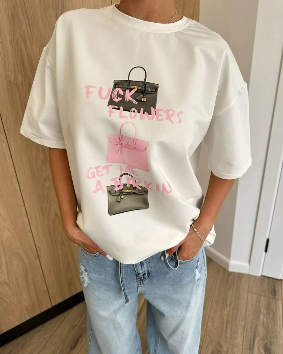 Футболка oversize з накатом