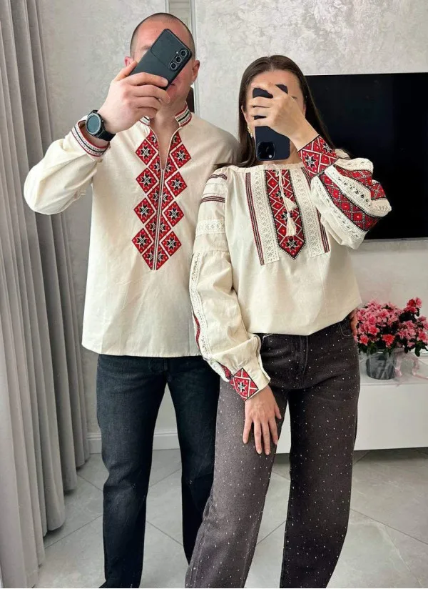 Сорочка з льону з вишивкою