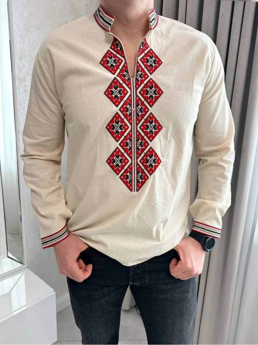 Сорочка з льону з вишивкою
