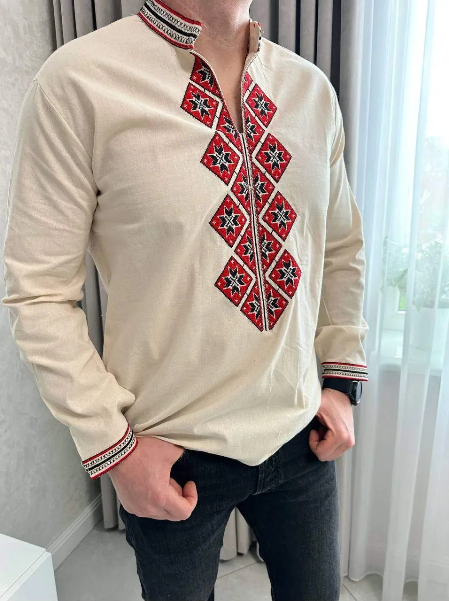 Сорочка з льону з вишивкою